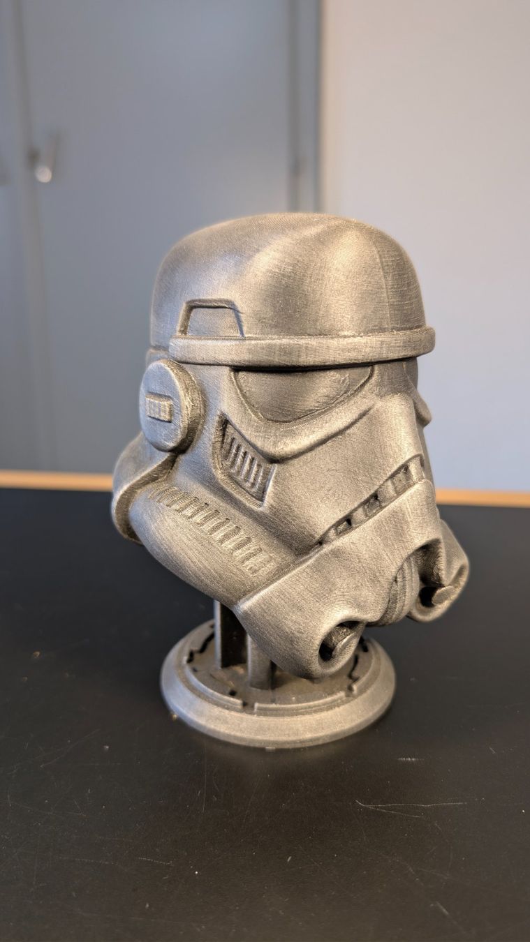 Statuette: Busto Stormtrooper Star Wars 3D dipinto a mano argento – Nuovo (secondo la descrizione) da Roveredo GR venduto da 3D_ZAGA