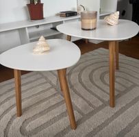 1 Beistelltisch weiss Holz leichte Gebrauchsspuren