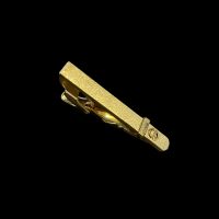 Christian Dior Vintage Krawattenklammer Goldton mit CD-Logo