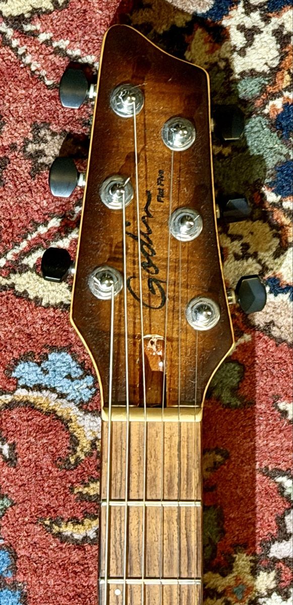 Godin Strumenti musicali: Godin Flat Five X Guitar, Cognac Burst, Mint Condition. – Usato da Coinsins venduto da DrDaktari 2