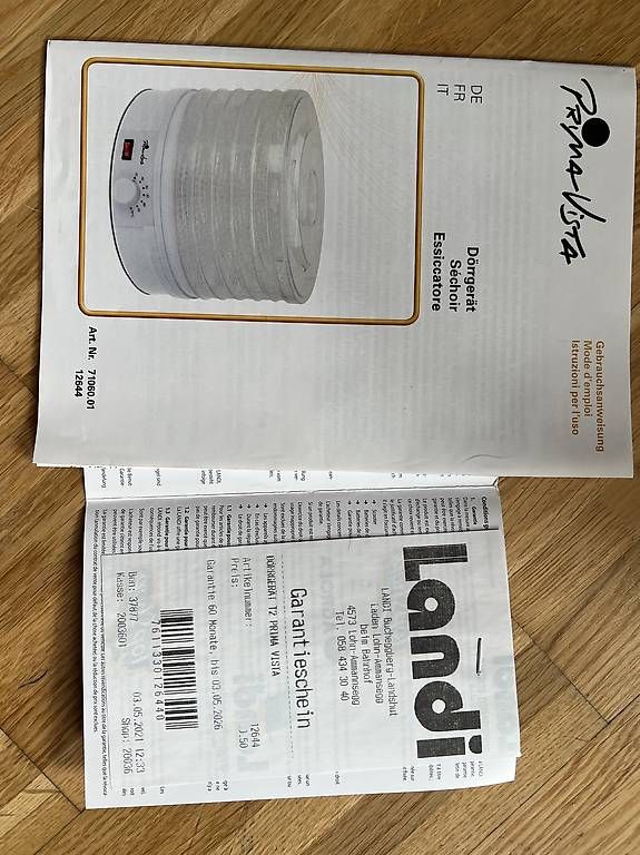 Elettrodomestici da cucina: Dörrgerät T2 PrimaVista – Usato da Solothurn venduto da naomianastasia 3