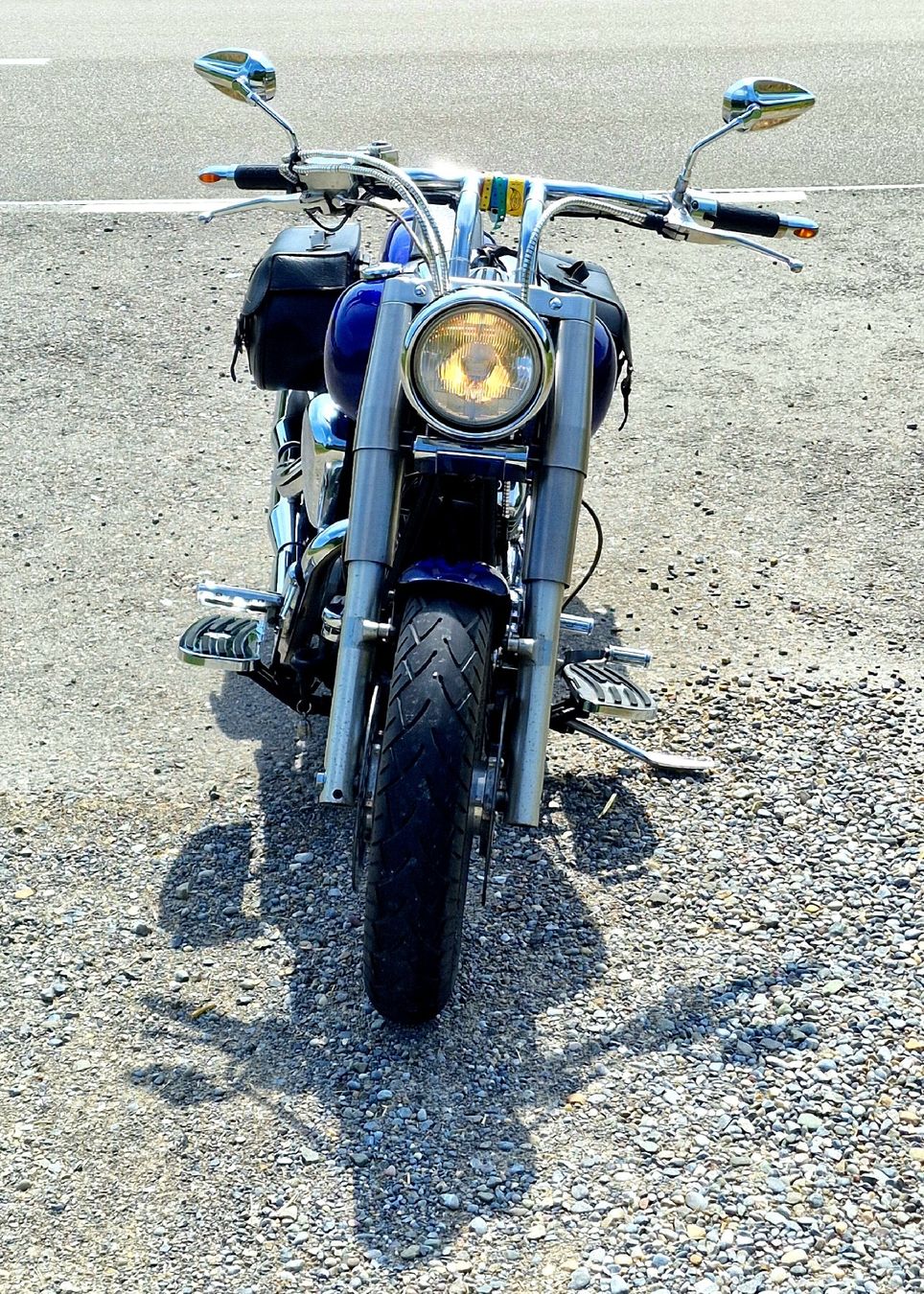 Yamaha Chopper: Yamaha XV1600 Blue Tribal Custom – Usato da Winterberg ZH venduto da maho66 6