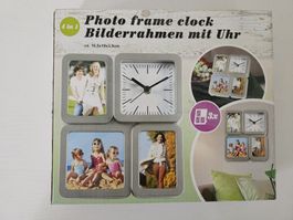 Bilderrahmen mit Uhr 4 in 1, Neu, tolle Geschenkidee!