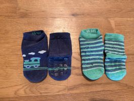 2 Paar Stoppersocken / Antirutschsocken, Grösse 15-18