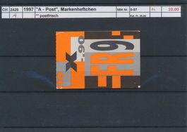 1997 "A - Post", Markenheftchen, ** postfrisch