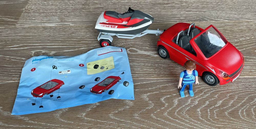 PLAYMOBIL VINTAGE CITY fun homme casque jet ski compétition du set 3065