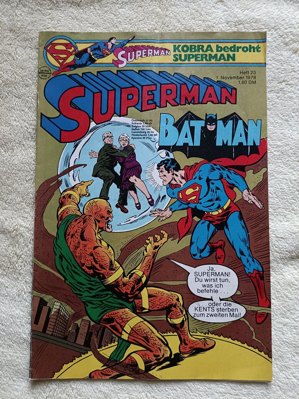 Fumetti: Superman Batman Nr. 23 1978 – Usato da Luzern venduto da cryptonic79
