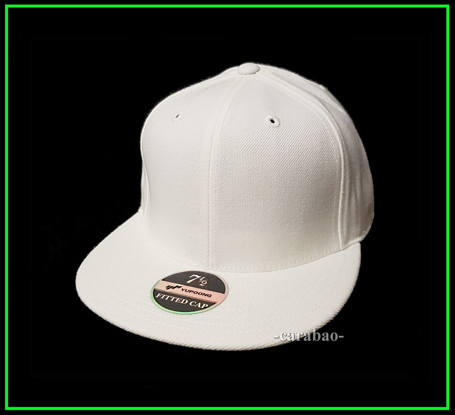 Copricapi, berretti & cappellini: Original YUPOONG Fitted Cap / Weiss / Gr. L – Nuovo (secondo la descrizione) da Winterthur venduto da -carabao- 1