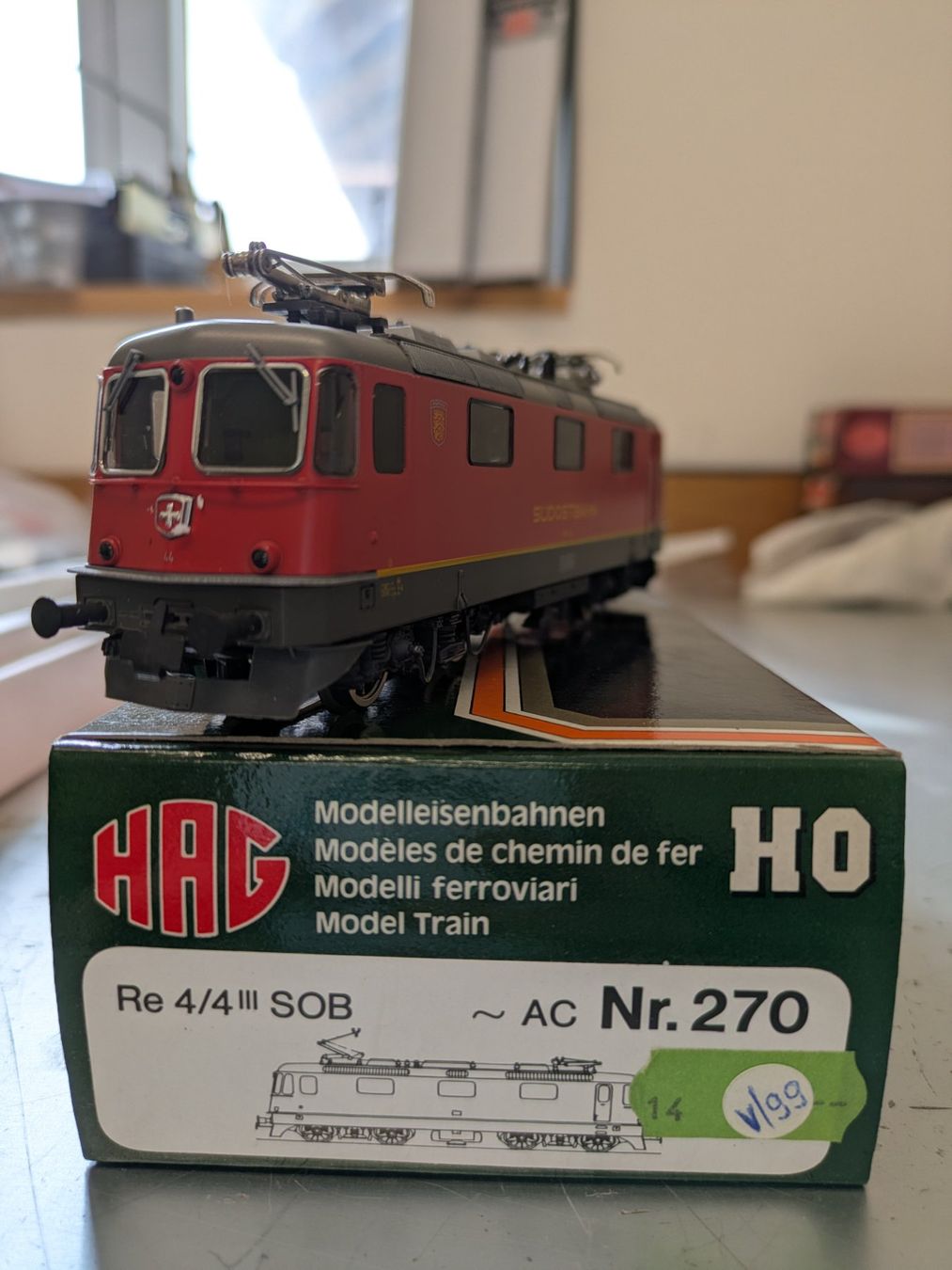 Hag Modellini di ferrovie: HAG 270 Re 4/4 III SOB Pfäffikon – Nuovo (secondo la descrizione) da Lohn SH venduto da Gitane0 1