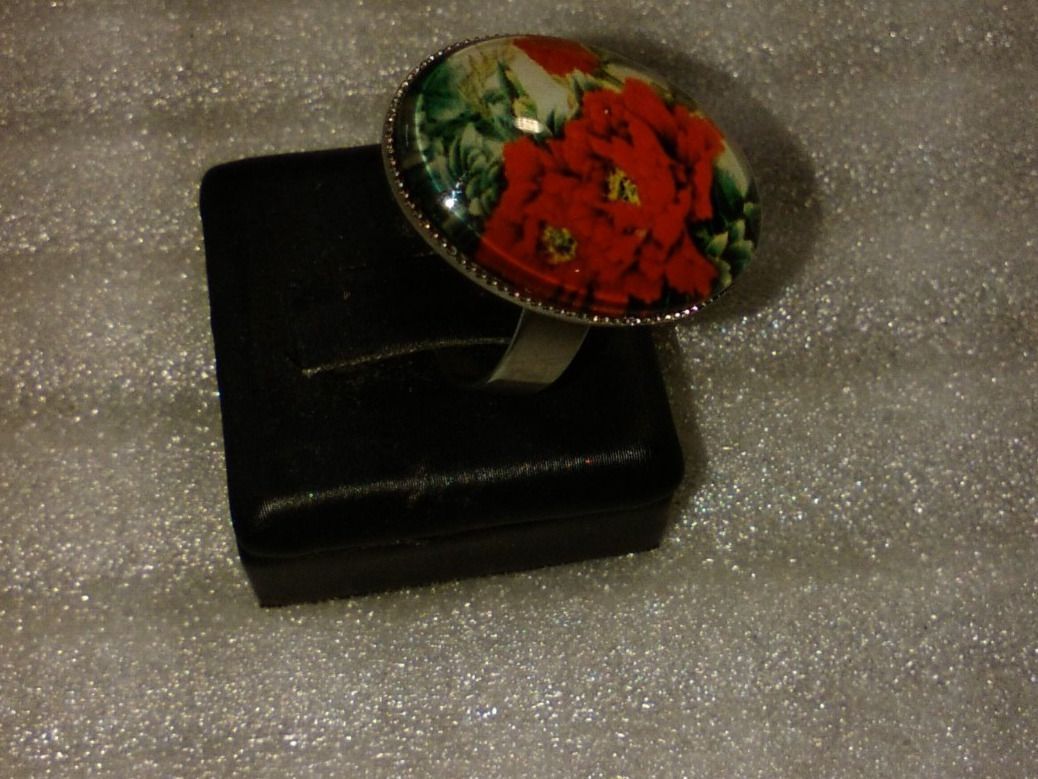 Bagues: RING EDELSTHAL,,,MIT BLUMEN,,GLANZIG – Neuf (Voir description) à Basel par bijoutrie_4 2
