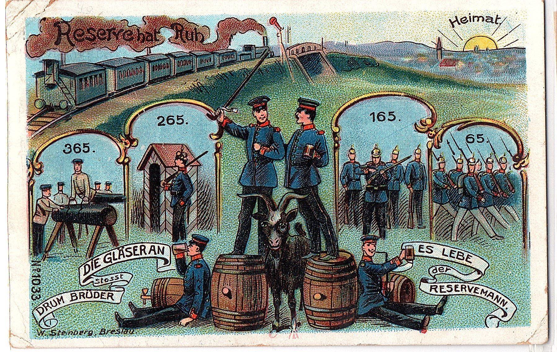 Ansichtskarten: Ansichtskarte Litho 1. Weltkrieg Deutschland Reserve – Gebraucht aus Mörschwil von antiksalon