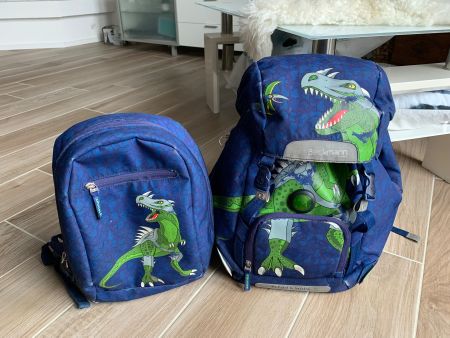 Beckmanns Schulthek inkl. Turnsack Dinosaurier (sehr leicht)