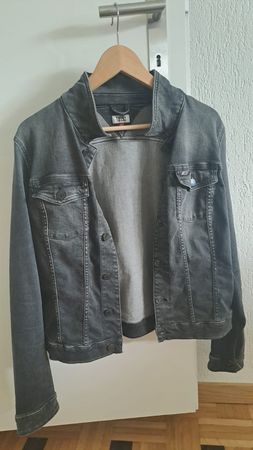 Jeansjacke Tommy Hilfiger Damen Grösse L dunkelgrau