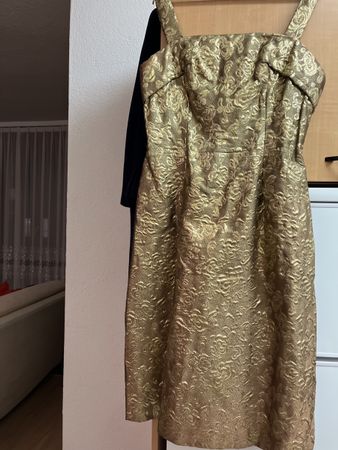 Schönes festlichesKleid Goldolivegrin Zürich Gr38 Gereinigt