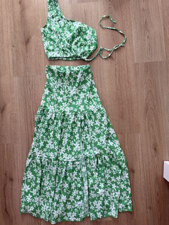 Süsses Sommer Set 2-Teiler Trägertop Maxirock Gr. M(38)