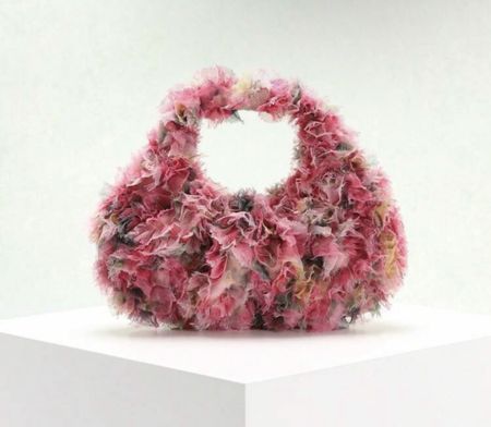 Sac à main femme rose à franges taille unique neuf