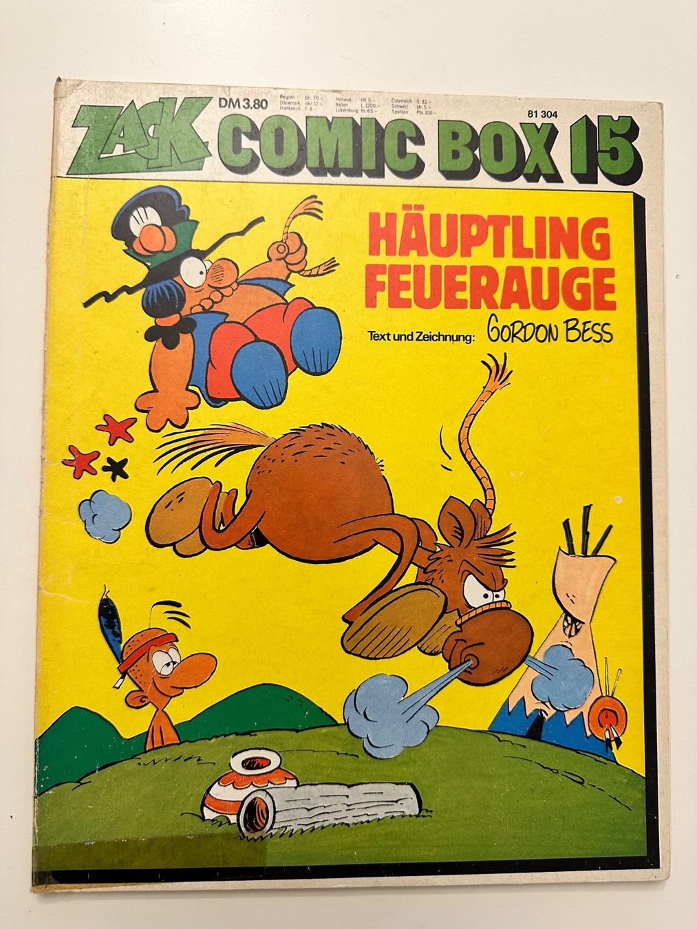 Fumetti: ZACK COMIC BOX 15 HÄUPTLING FEUERAUGE – Usato da Münsingen venduto da Ganjam