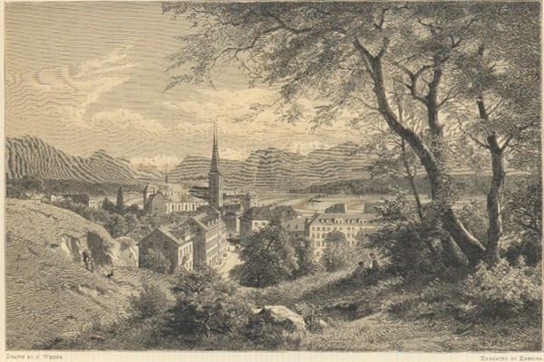Incisioni: Luzern Holzstich vonKnesing 1881 – Usato da Rafz venduto da Helvet32 1
