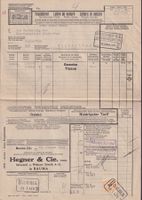 1944: Bahnpost - FRACHTBRIEF, mit Eisenbah-Marke v. BAUMA ZH