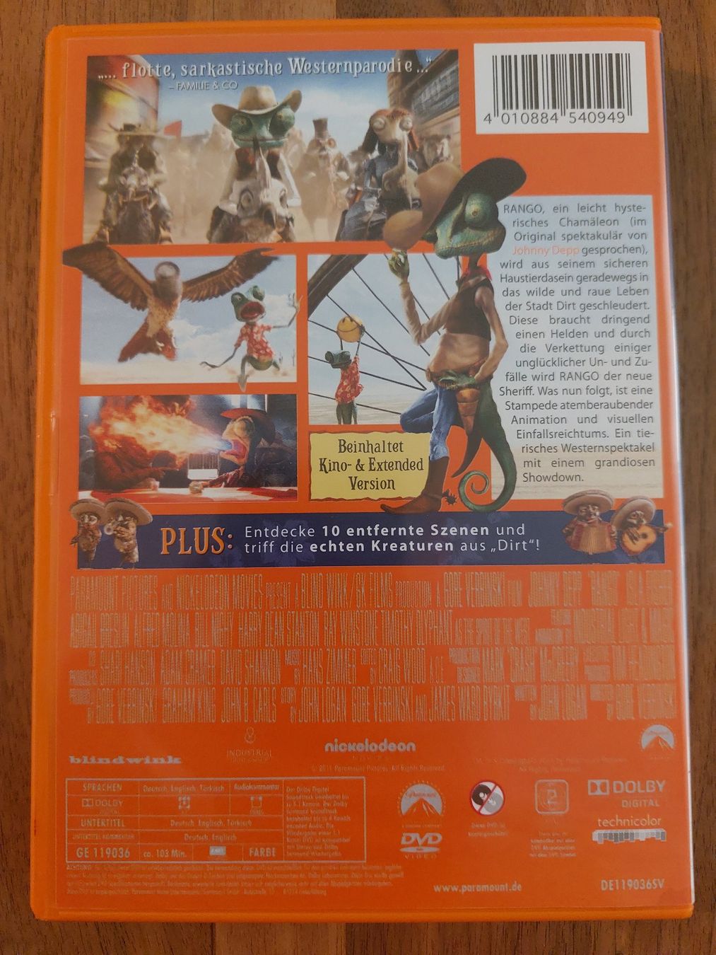 Tutti i DVDs: DVD - Rango – Usato da Rheinfelden venduto da Onyx74 1