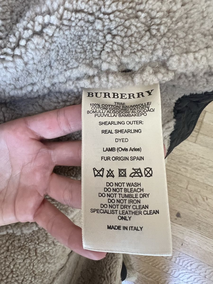 Burberry Giacche: Burberry Lederjacke mit Lammfell braun  – Usato da Ostermundigen venduto da Steff18 3