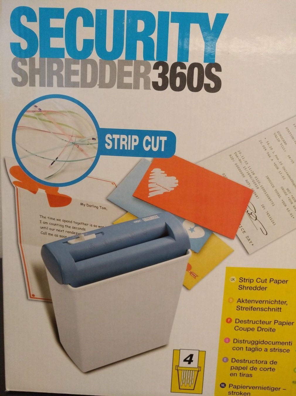 Distruggi documenti: SECURITY SHREDDER GBC - fabrikneu – Nuovo e nell'imballaggio originale da Stäfa venduto da