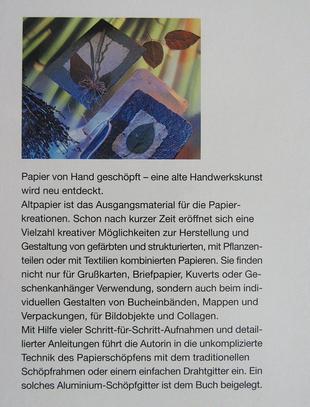 Bücher: Papierschöpfen - Technik • Färben • Gestalten – Gebraucht aus Auenstein von Padabimbim 1