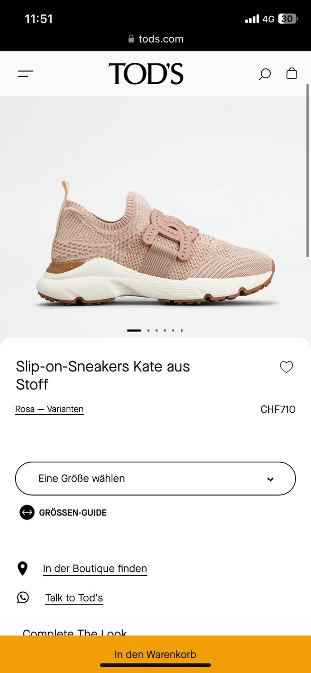 Scarpe da donna: Tods leder sneakers – Usato da Zürich venduto da Nikuska32 6
