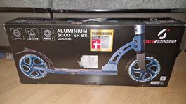 SIX DEGREES Aluminium Scooter 205 mm, blau, neu, Testsieger 