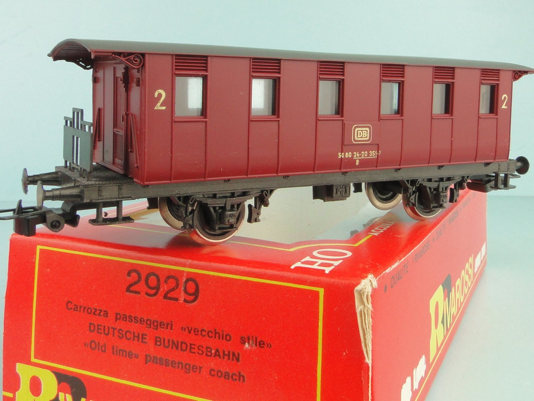 Rivarossi Modellini di ferrovie: Rivarossi H0 2929 DB Carrozza 2 Classe – Usato da Bülach venduto da cann11 1