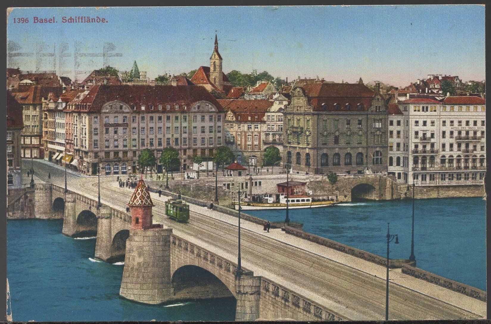 Cartoline postali: Basel  Schifflände  1929 – Usato da Aarau venduto da kufi44