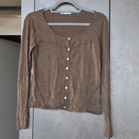 🐸 NILE CARDIGAN STRICKJACKE XS BRAUN