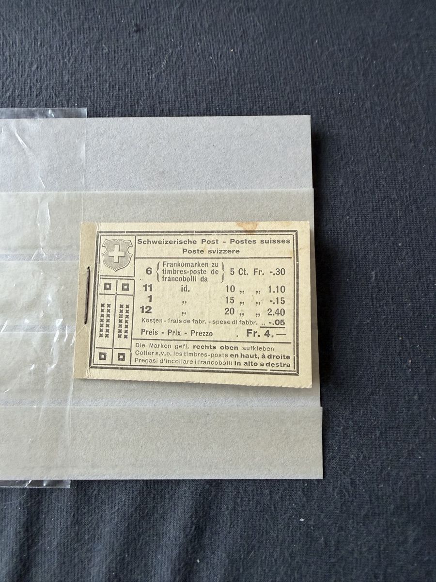 Alle Briefmarken: Altes Schweizer Markenheftchen mit 2 Wilhelm Tell Postfrisch – Neu (gemäss Beschreibung) aus Murgenthal von Tina_4055