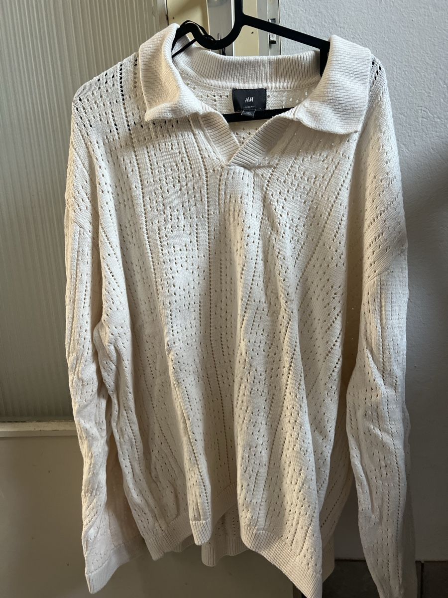 H&M Pullover & Sweatshirts: H&M Pullover, Gr. L, Beige Baumwolle – Neu (gemäss Beschreibung) aus Kirchberg BE von lea_kb6y 1