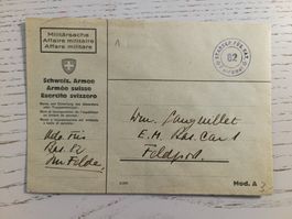 Feldpost Couvert STABSKP.FÜS.BAT. 82