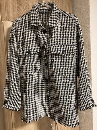 Trendige Übergangsjacke im Karodesign, Grösse M