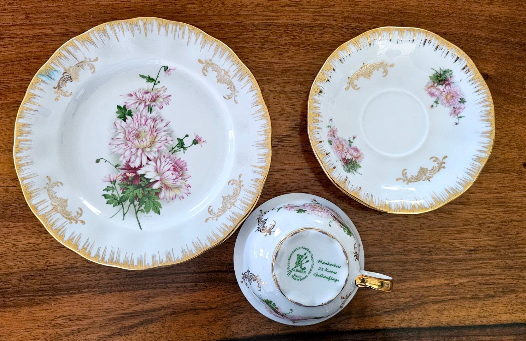 Geschirrsets: Tee Tasse mit Unterteller und Dessertteller – Gebraucht aus Walenstadt von pedroju-1 2