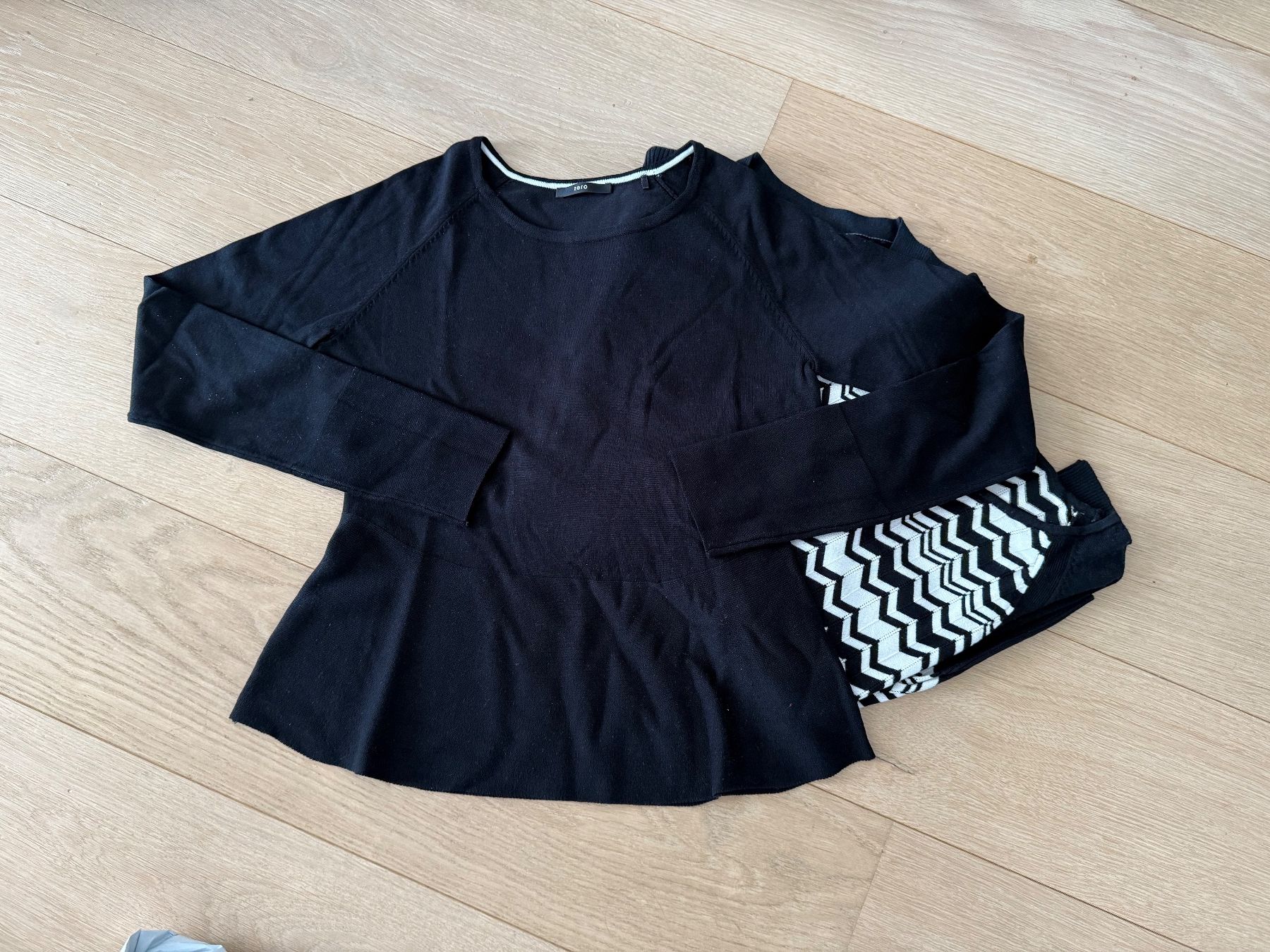 Lotti di vestiti: 3 Damenpullover Gr. S, Zero & Flamme, schwarz/weiss – Usato da Buhwil venduto da Lin66 3