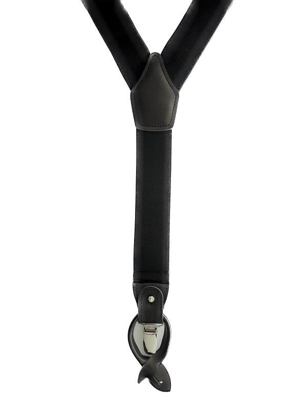 Altro in  Abbigliamento & Accessori: Hosenträger mit 3 Leder, 3 Knöpfe + 3 Clipse schwarz – Nuovo e nell'imballaggio originale da Gächlingen venduto da Hosentraeger.shop 1