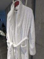 Bademantel Manor weiss mit Sternenmuster silber Grösse S