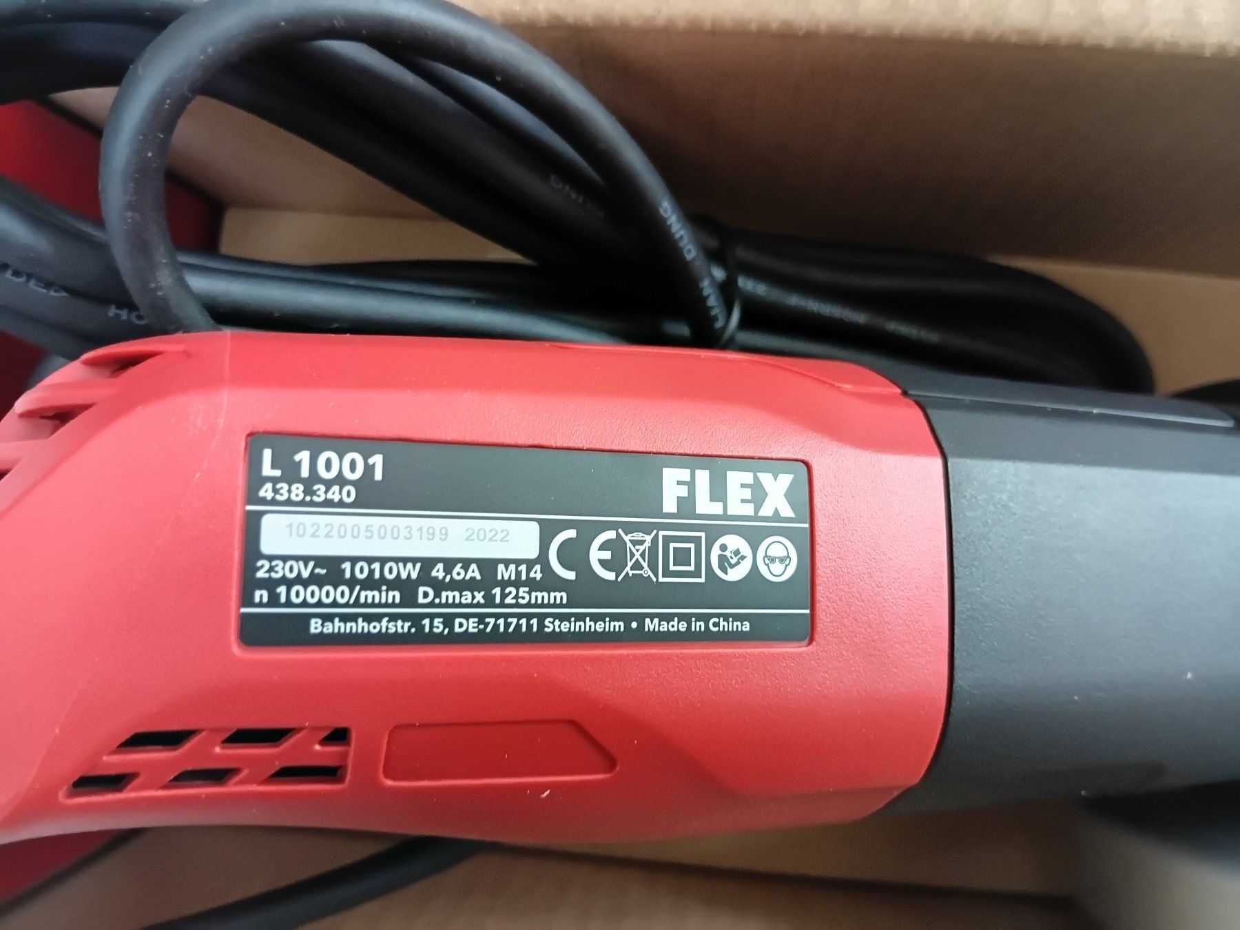 Flex Schleifen & Polieren: Winkelschleifer FLEX Mod. L-1001-125, neu, mit Scheiben – Neu und originalverpackt aus Igis von lebi 2