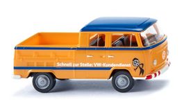 VW Bus T2 Doppelkabine Kundendienst Wiking H0 1/87 OVP