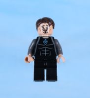 LEGO Minifigur Tony Stark - Black and Dark Bluish Gray Jumps