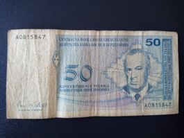 50 Konvertibilnih Pfeniga Bosnien und Herzegowina, 1978