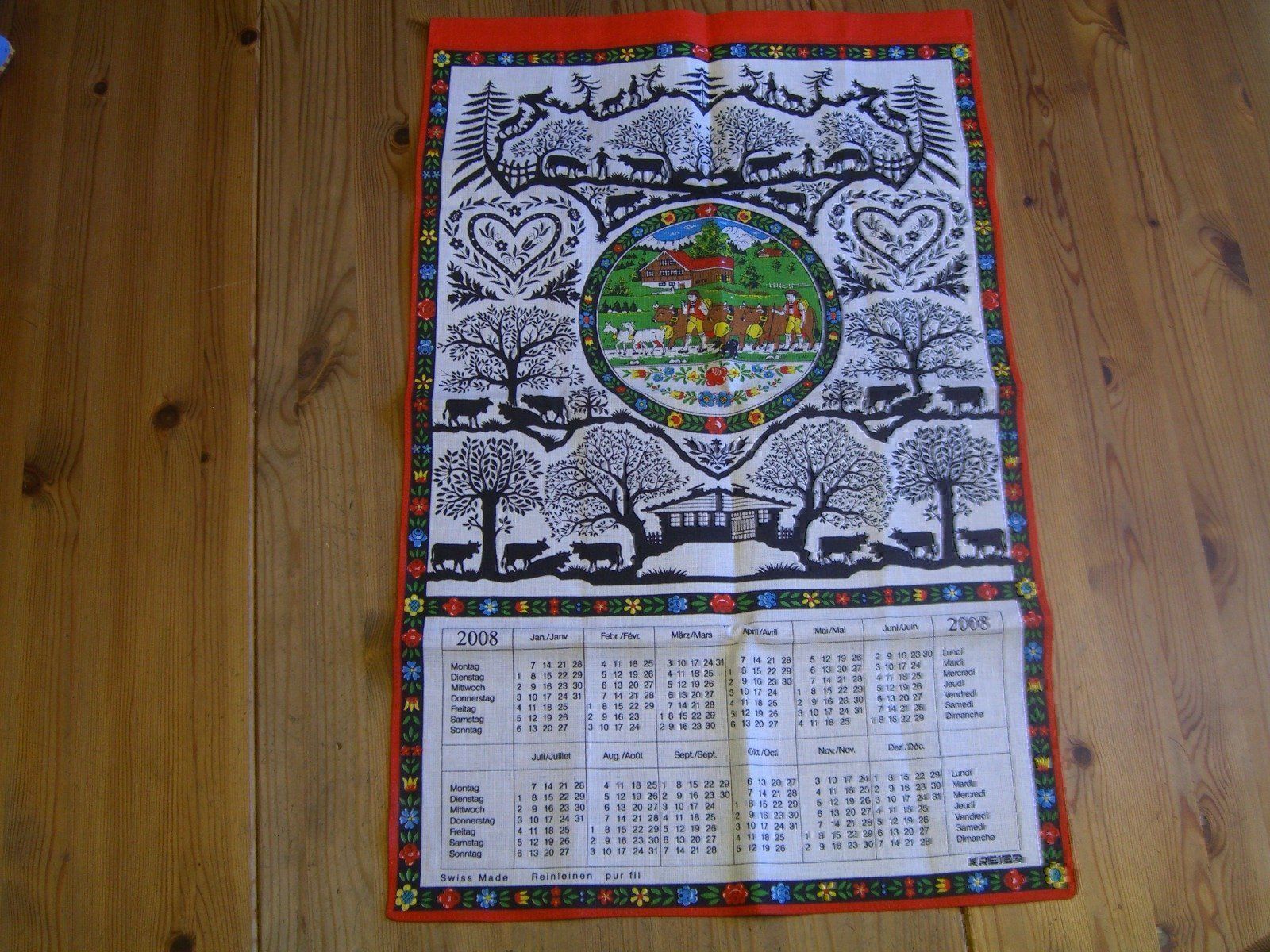 Kalender: Kalender Geschirrtuch, Handtuch von 2008 – Neu (gemäss Beschreibung) aus Winterthur von Gaia