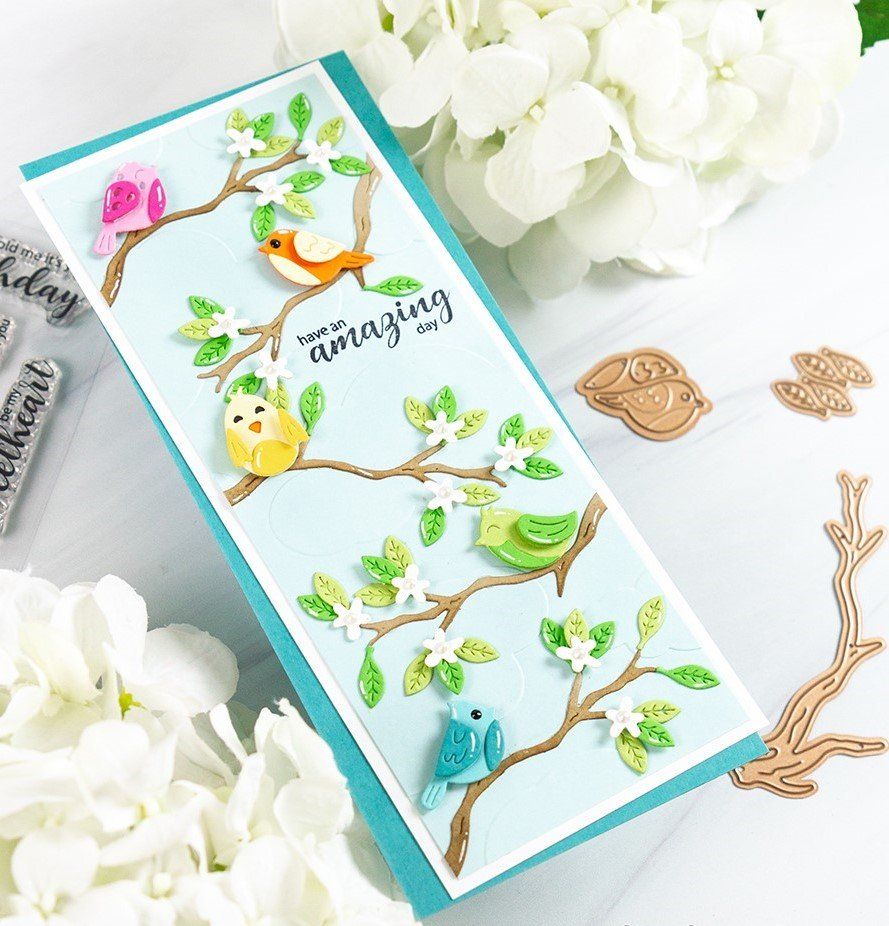 Sciablone: Spellbinders Dies ** Sweet Birds ** – Nuovo e nell'imballaggio originale da Rubigen venduto da rofi100 1