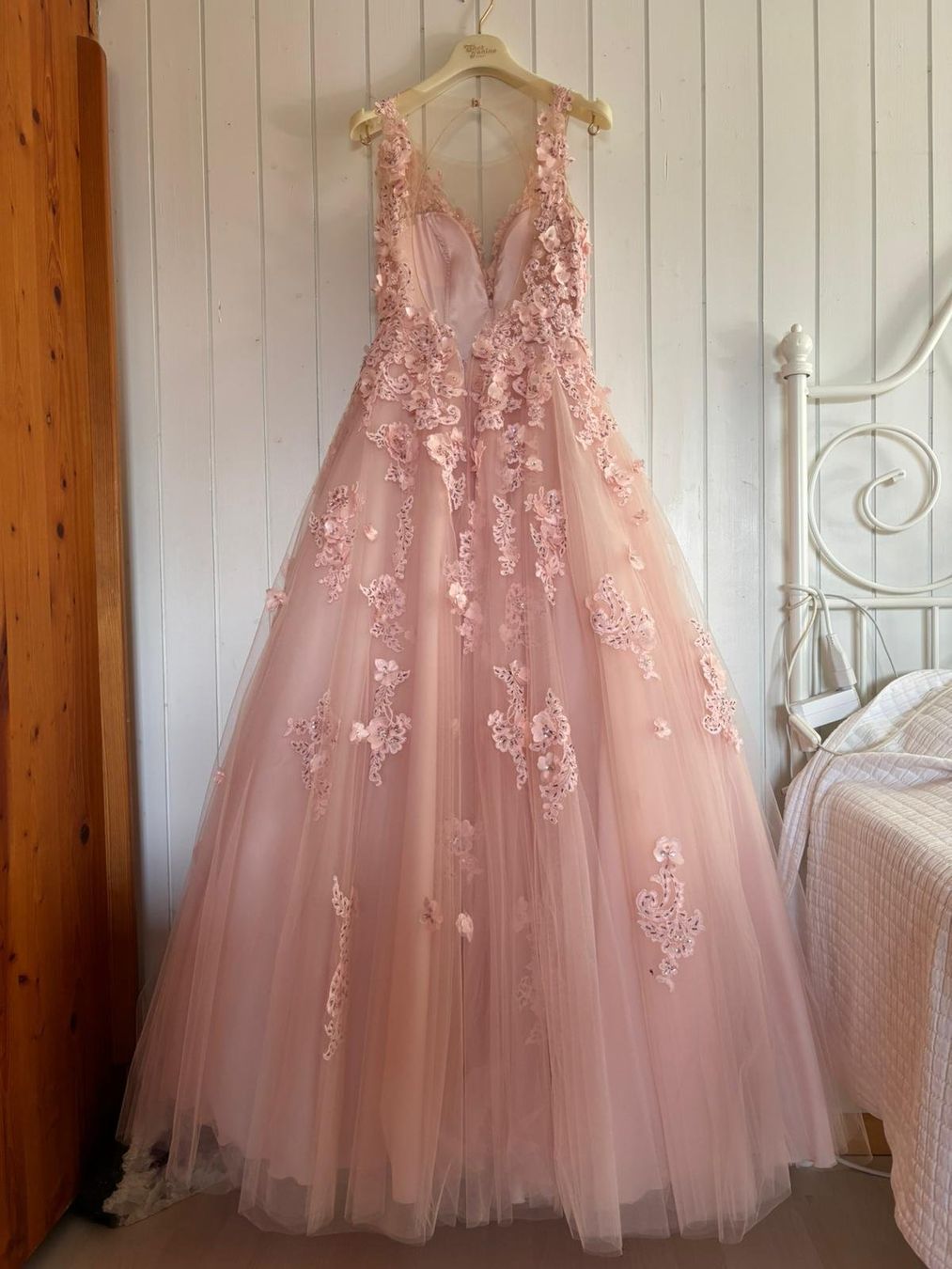 Vestiti: Hochzeitskleid oder Abendkleid, Farbe Blush/Rosa,  gr. 34/36 – Usato da Jonen venduto da Lux.K. 3