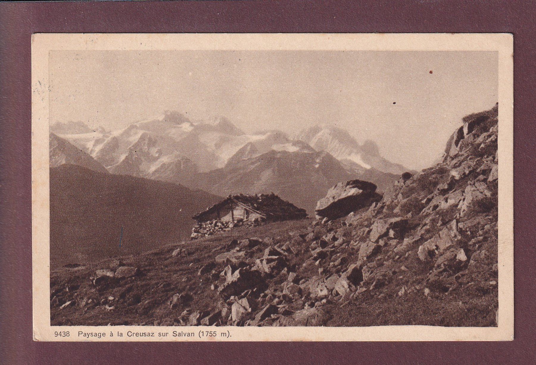 Cartoline postali: LA CREUSAZ sur Salvan - 1921 obl. Restaurant – Usato da Pully venduto da nicecards