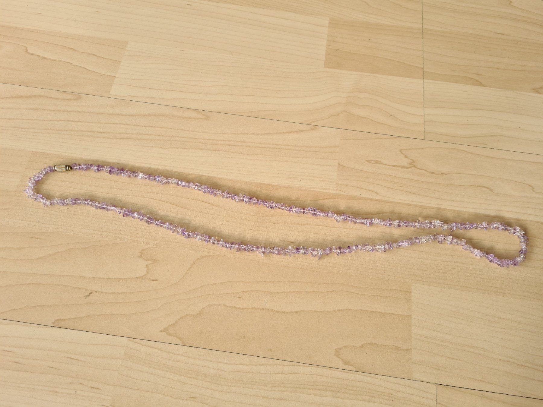 Ketten: Halskette, vermutlich Amethyst,  helllila, vintage – Gebraucht aus Suhr von andreas_2008