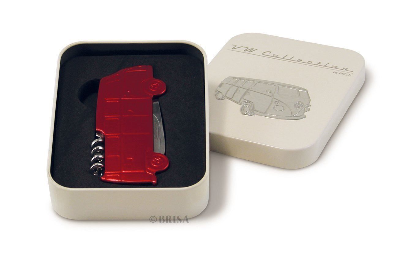 Coltelli: VW T1 BUS 3D TASCHENMESSER - ROT – Nuovo e nell'imballaggio originale da Wil SG venduto da Saxer1
